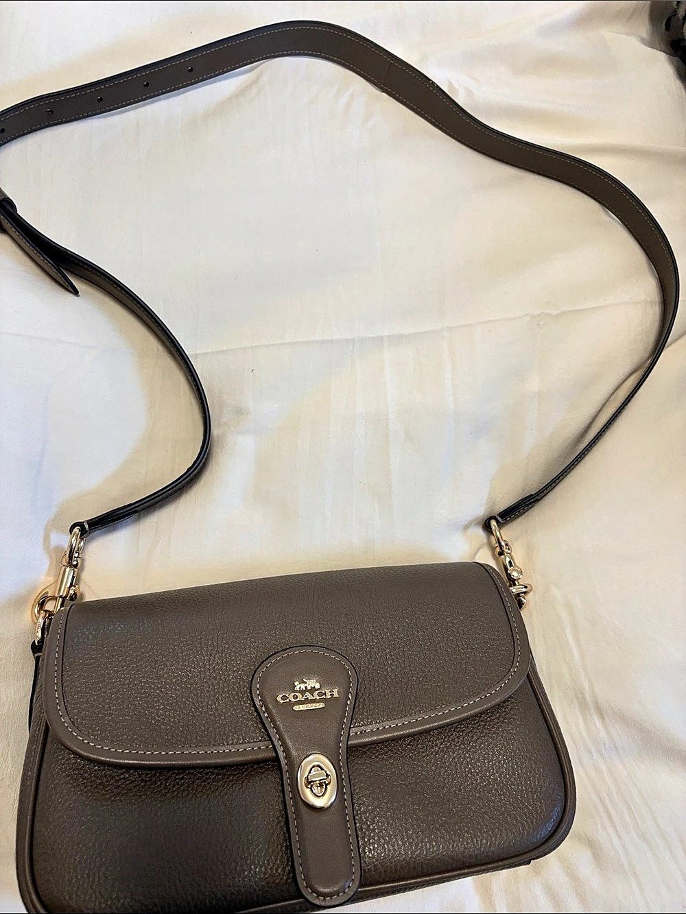 Coach Taylor Mini Flap Crossbody Brown Bag